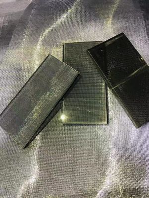 호박 6.5 밀리미터 라미네이트된 유리 와이어 메쉬를 다른 금속을 입히는 마멸 저항