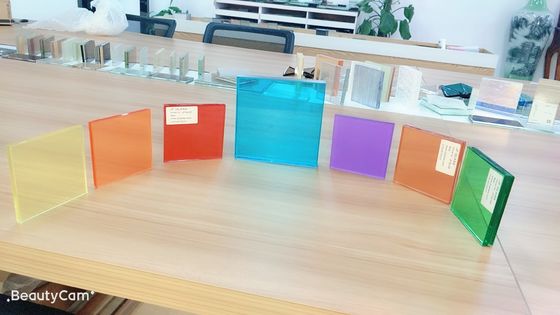 방풍 8 밀리미터 300x300mm 장식적 라미네이트된 유리