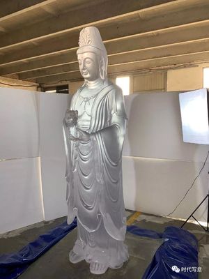 장식적 전통적 조각물 석가모니 리우 Li 글라스 예술