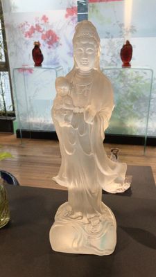 장식적 전통적 조각물 석가모니 리우 Li 글라스 예술